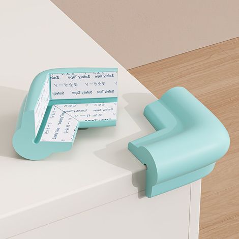 Ensemble de 10 protections d'angle pour bébé, protège les coins de table et de mur dans toute la maison, protection d'angle universelle, vert clair (1/5)