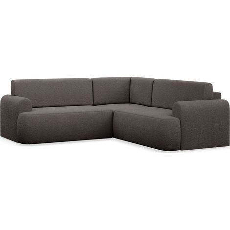 Kaveo - L-Form Eckschlafsofa mit Bettkasten, beiger Stoff universell mit Eckelement (1/5)