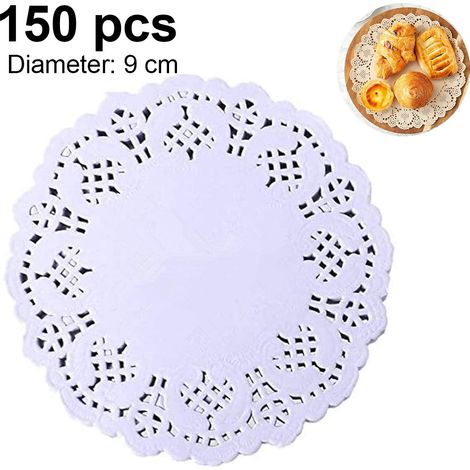 Doily - Papier Rond pour Décoration de Table - Pour Mariage Fête Anniversaire - 150 Pièces (1/5)