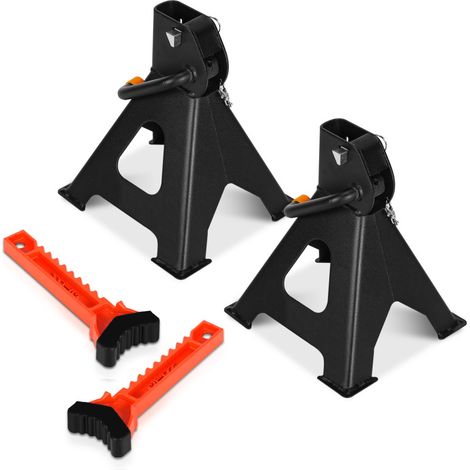 SWANEW 2x cavalletti per cric 3T pieghevoli e regolabili per SUV/van/caravan (1/5)