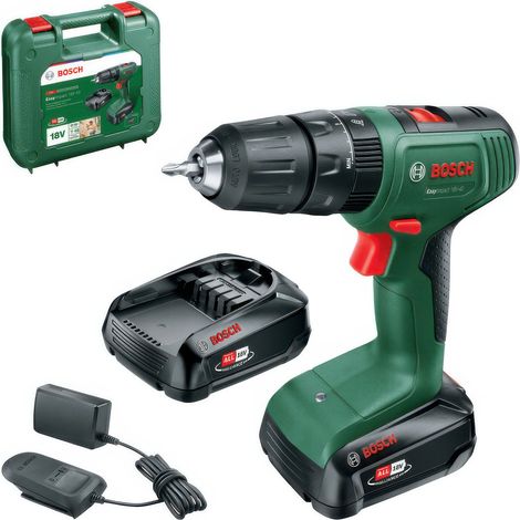 Perceuse-Visseuse � Percussion Bosch EasyImpact 18V-40 avec 2 Batteries 2,0Ah et Coffret