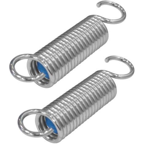 2 Ersatzfedern, Doppelhaken, Edelstahl, 2,7 mm Durchmesser, für Relaxsessel und Sofas (1/5)