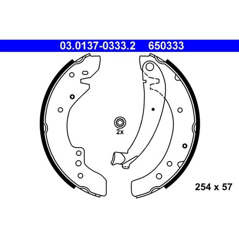 Jeu de mâchoires de frein ATE 03.0137-0333.2 CITROËN 4241 H4 77362429 9945885