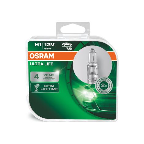 Osram Automotive 4062172388122 Ampoule halogène Ultra Life H1 55 W 12 V (1/3)
