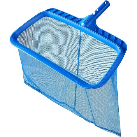 Skimmer para piscinas - Skimmer sin asa, skimmer de hojas con marco reforzado, malla de limpieza grande, skimmer profundo y duradero, fácil de usar, elimina residuos