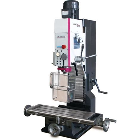 Perceuse-fraiseuse profesionnelle X 450 mm Y 200 mm Z 430 mm BT30 1,5 kW 400V vitesses variables Optimill MH35V