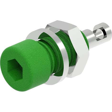 Electro PJP 224-M5-C-CD1-V Fiche femelle de laboratoire Ø de la broche: 2 mm vert 1 pc(s) (1/2)