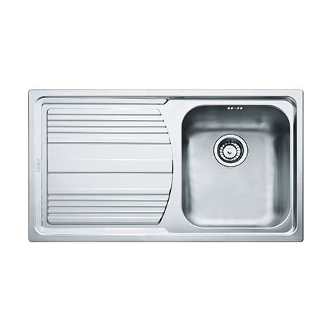 Franke Logica Line LLL 611-L. Tipo di lavello: Lavello montato su piano, Forma del lavandino: Rettangolare, Materiale del lavandino: Acciaio inox. Larghezza: 860 mm, Profondità: 500 ... - 101.0086.240 (1/2)