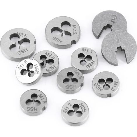 30 Pièces/Set de Tarauds, Filières et Clés pour Filetage et Taraudage - Kit d'Outils à Main (1/5)