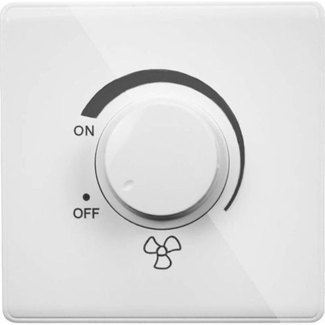 Control de ventilador de techo – Interruptor de pared de 220 V 10 A para regulador de intensidad de 15–300 W – Tipo 86 (1/3)
