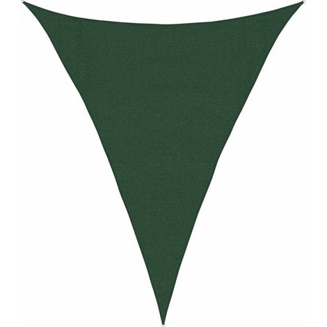 vidaXL Toldo de vela verde oscuro HDPE 160 g/m² 3x4x5 m (1/2)