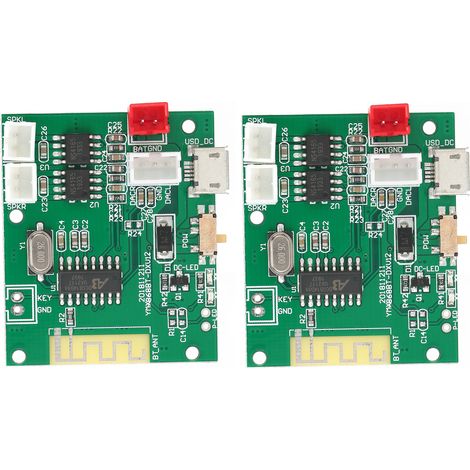 1 paire de modules d'amplification de puissance pour haut-parleurs stéréo Bluetooth 5.0 TWS 3,7-5 V (1/5)