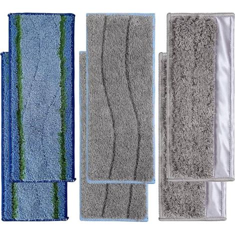 Filiyano-Lot de 6 lingettes de nettoyage amovibles pour robot serpillère Jet série M6, accessoires de rechange réutilisables pour une mise à niveau (1/5)