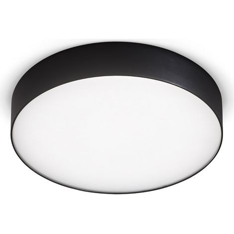 Plafoniera moderna gea led cloe 35 gpl272n led alluminio nero opaco lampada soffitto (1/5)