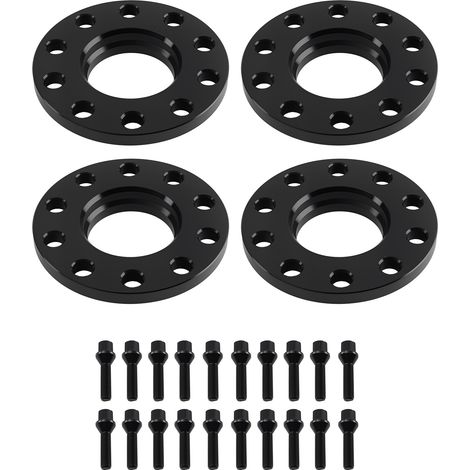 72.6mm 12/15mm 5x120 Spacers for BMW 5 Series E12 E28 E34 1972-1995 Black (1/5)