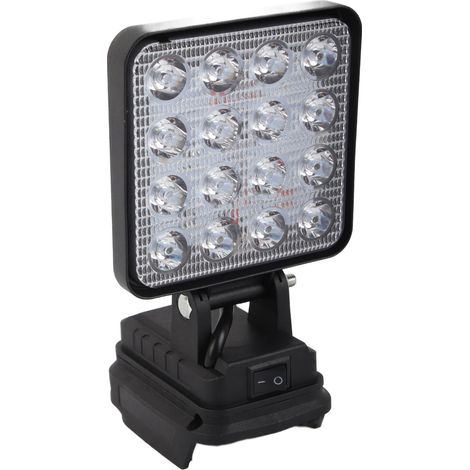 Projecteur de travail LED sans fil 18 V alimenté par batterie au lithium, ultra-lumineux, pour éclairage de sécurité extérieur (compatible BL1830, 1840, 1850) (1/5)