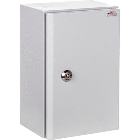Contenitore ermetico RH IP65 300x200x150mm grigio con piastra di montaggio RH 231 6-601