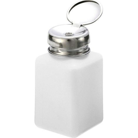 Flacon distributeur à pompe en plastique vide avec bouchon à clapet pour alcool (1/4)