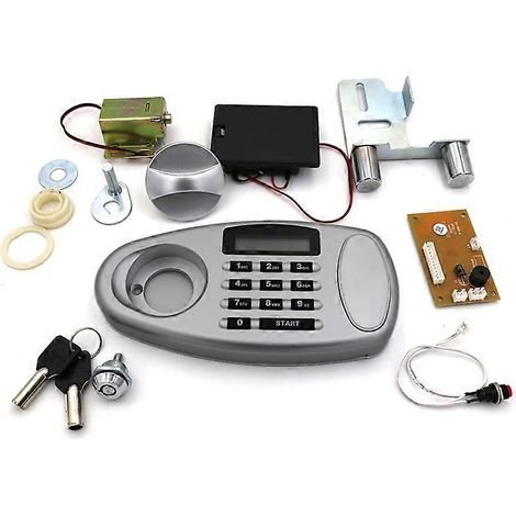Elektronischer Zahlentresor, Aktenschrank, Knopf, Stahlschrank, LCD-Anzeige, Kontakttastatur B (1/5)