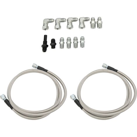70 Zoll langer, flexibler Edelstahl-Getriebekühlschlauch mit Adaptern, Ersatzteil für Chevrolet Pkw und Lkw (1/5)