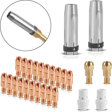 STAHLWERK MIG MAG set di parti di usura 26 pezzi AK36 MB36 Accessori per torce di saldatura