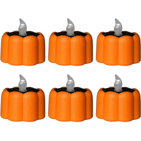 6 pièces lanterne Halloween décoration extérieure lumière bougie led (1/2)