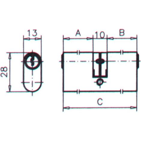 BOUTON OVAL EN LAITON POLI - 55 MM
