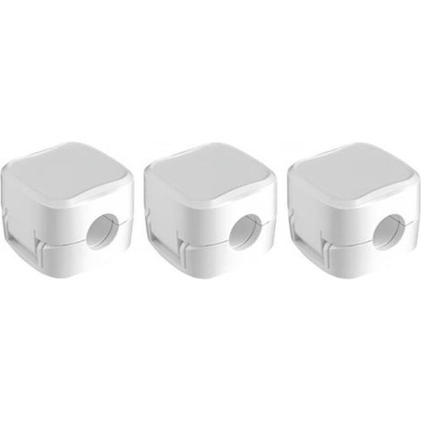 Clips de câbles magnétiques, gestion des câbles sous le bureau, supports de câbles autocollants pour bureau à domicile, blanc, 3 pièces. (1/5)