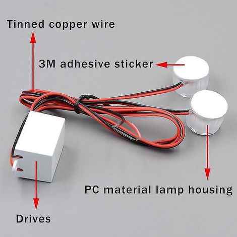 Paar universelle LED-Warnleuchten für Motorräder (12–85 V DC) – Grün (1/4)
