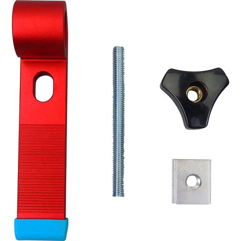 Serre-joint de maintien polyvalent pour rail profilé T 30 en alliage aluminium accessoire menuiserie modèle A (1/4)
