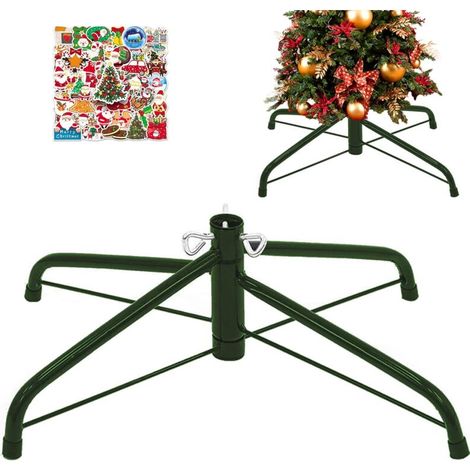 Bardusch-Support de base pliable pour sapin de Noël artificiel de 1,2 à 2,1 m - Support de rechange pour sapin de Noël - Convient aux poteaux de 1,3 à 3,2 cm  les décorations de la maison de Noël, pou