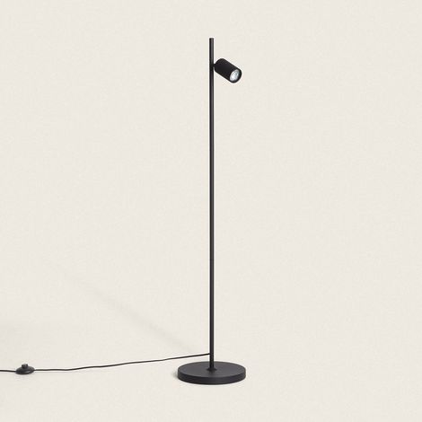 Lampada da Terra Alluminio Breixo Nero