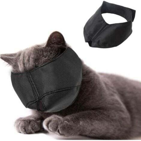 (L) Katzenpflegemaulkorb, Nylon-Katzenmaulkorb, Haustierpflegezubehör, verhindert Kratzer und Risse (1/4)