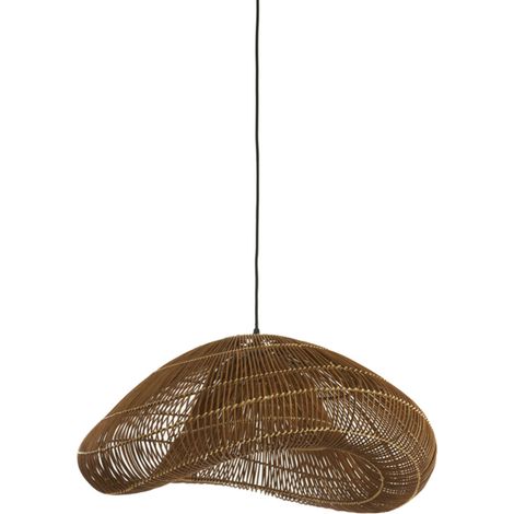 Light & Living - hängeleuchte - Janzur - braun - rattan - E27 - (1/4)