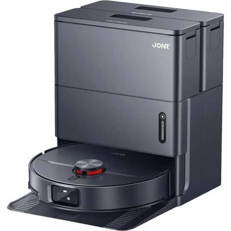 Robot Aspirador JONR X1 Max LiDAR 3D + IA Esfregões Giratórios 75°C Autoesvaziamento 20000Pa