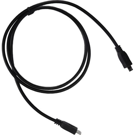 Câble Micro Usb Mâle Vers Micro Usb Mâle - Transfert De Données Et Charge - Pour Appareils Électroniques - Noir - 1 Mètre (1/5)