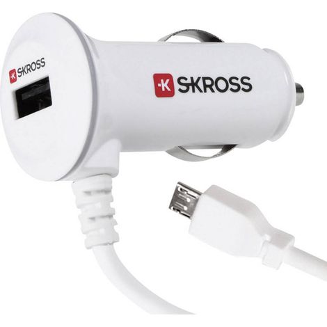 Auto Charger Micro Usb - Bianco (1/4)