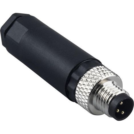 M8 3-pin round connector - 8 mm sensor - IP67 waterproof aeronautical connector - Code A - Outdoor mounting (1/5)