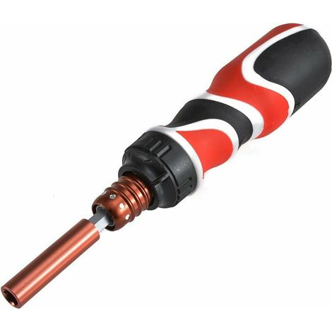 Teleskop-Ratschenschraubendreherbit mit doppeltem Verwendungszweck, verstellbar, mit Bithalter und verstellbarem Schraubendrehergriff für 3,5–9,4 cm große magnetische Schraubendreher
