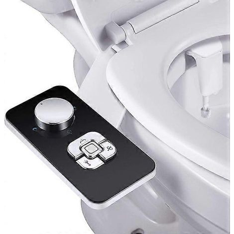 Accessoire de bidet de qualité supérieure avec double buse de pulvérisation, pression d'eau réglable et installation facile (1/5)