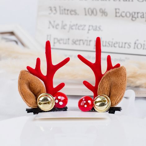 Noël renne bois bandeau pinces à cheveux cheveux cerceau fille vacances beauté coiffure