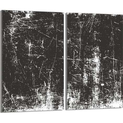 Plaque de protection en verre pour poêle 2x30x52 Gris (1/5)