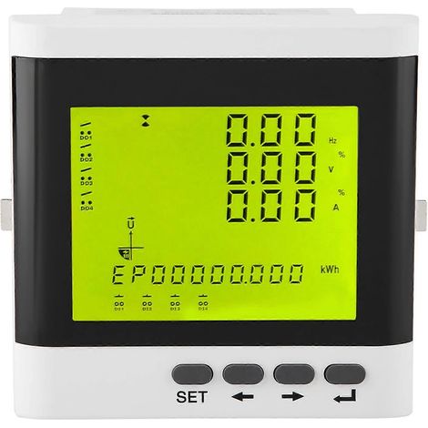 Multifunktions-Drehstrom-Programmierbarer Stromzähler mit digitaler LED-Anzeige und Voltmeter (1/4)