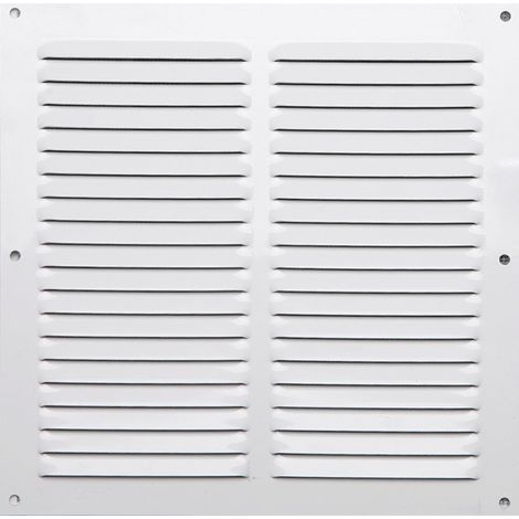 Rejilla de ventilación de aluminio lacado, L.20 x L.20 cm CENTRALE BRICO