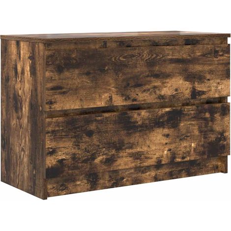 Maison Exclusive - Mueble de TV de roble ahumado 80x35x54 cm Made (1/5)