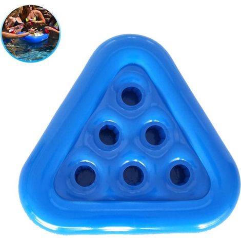 Dreieckiger aufblasbarer Untersetzer, schwimmender Bierglashalter, Pooluntersetzer (1/5)
