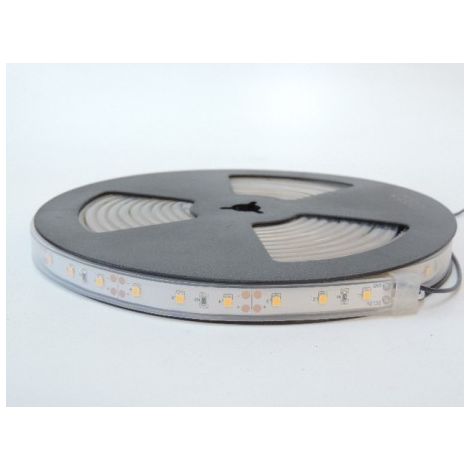 Bandeau LED 14.4W/m 3000K flexible extérieur longueur 5m 60leds/m alim 12V DC (non incl) IRC80 IP66 TRAJECTOIRE 003780