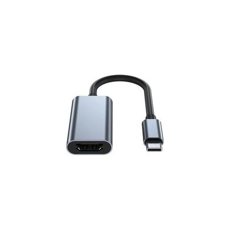 Adaptateur USB 3.1 Type-C – Convertisseur vidéo Type-C vers HDMI pour PC, ordinateur portable, ordinateur et téléphone portable – (4K 60 Hz, Gris)-Crezuo (1/5)
