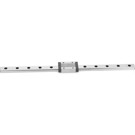 MGN12H Guide de rail linéaire miniature noir Bloc coulissant de 12 mm de largeur (300 mm) (1/5)