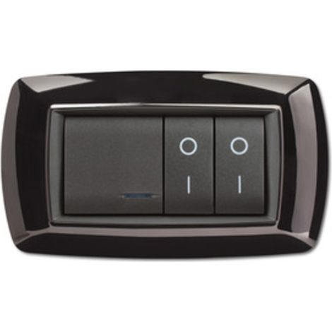 PLACCA LIFE LIVING PLAST NERO 4P